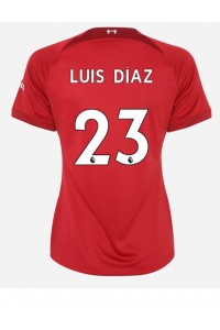 Fotbalové Dres Liverpool Luis Diaz #23 Dámské Domácí Oblečení 2022-23 Krátký Rukáv
